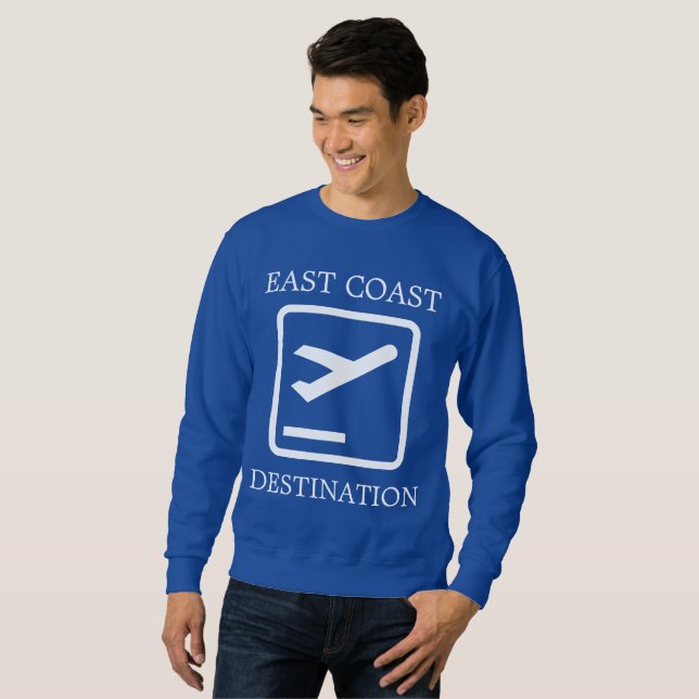 Sweatshirt Chemise East Coast Destination Nouvelle-Écosse (Devant entier)