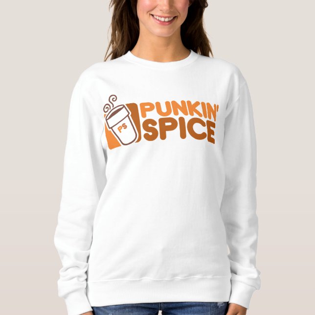 Sweatshirt Chemise en latte citrouille épice (Devant)