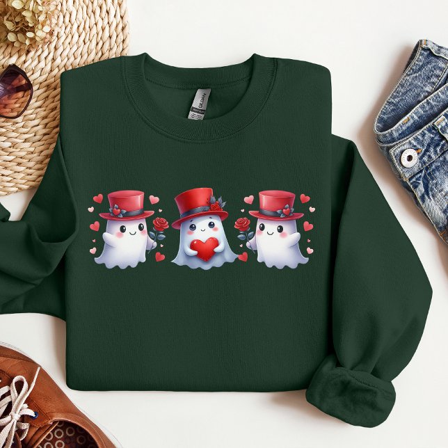 Sweatshirt Chemise fantôme de la Saint Valentin, cadeau de la (Créateur téléchargé)