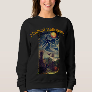 Sweatshirt Chemise femme de nuit Starry Halloween
