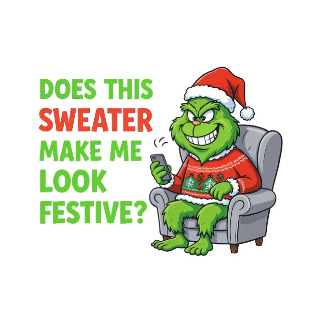 Sweatshirt Chemise festive Bigfoot grincheux (Créateur téléchargé)