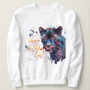 Sweatshirt Chemise fille d'anniversaire personnalisée