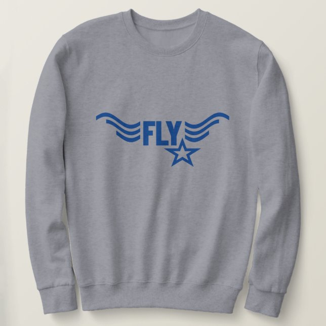 Sweatshirt Chemise FLY - choisir style et couleur (Design devant)
