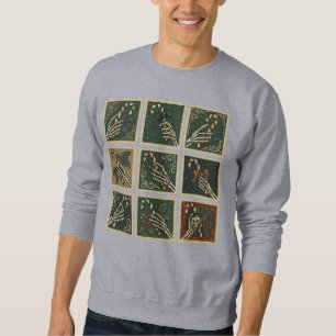 Sweatshirt Chemise gothique pour hommes à grille de timbres d