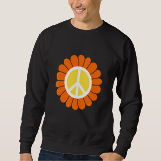 SWEATSHIRT CHEMISE HIPPIE ANNÉES 60 70 TIE DYE SIGNE DE PAIX