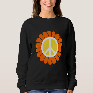 SWEATSHIRT CHEMISE HIPPIE ANNÉES 60 70 TIE DYE SIGNE DE PAIX