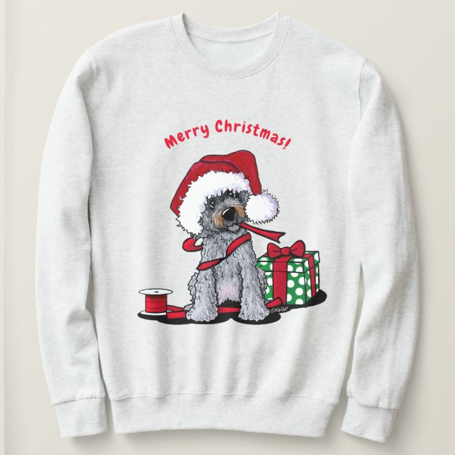 Sweatshirt Chemise KiniArt Christmas DoodleMoji (Design devant)