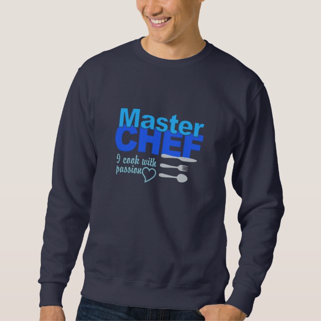 Sweatshirt Chemise Master Chef - choisir style et couleur (Devant)