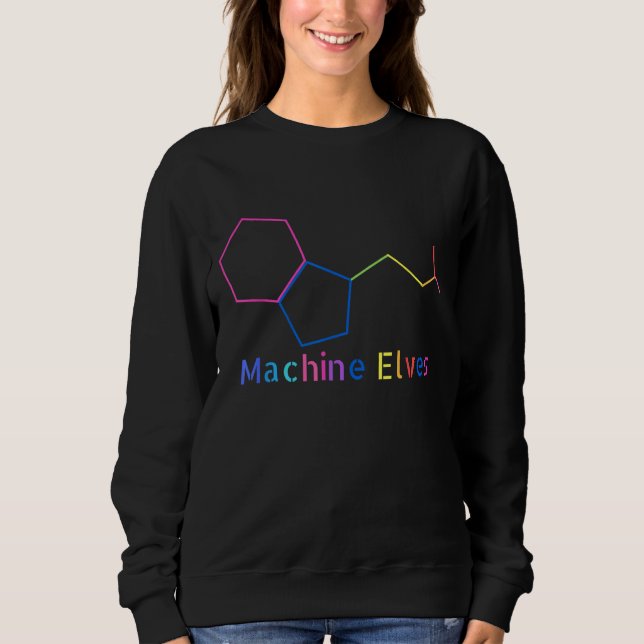 Sweatshirt Chemise molecule de la machine DMT Elves Spirit (Devant)