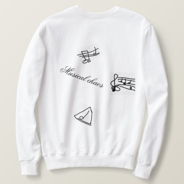 Sweatshirt Chemise musicale de chaos (Design dos)