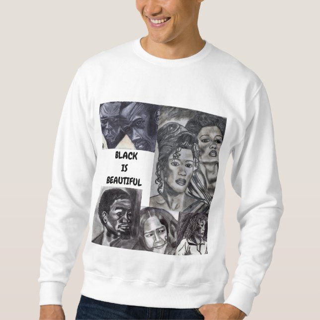 Sweatshirt chemise NEGRO COLLAGE (Devant)