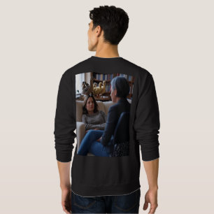 Sweatshirt Chemise noire pour hommes Fascination pour les can