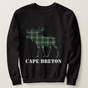 Sweatshirt Chemise personnalisable d'orignal tartan du Cap-Br