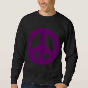 Sweatshirt Chemise pourpre géante de signe de paix