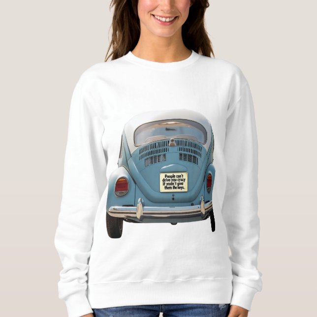 Sweatshirt chemise rétro style scarabée (Devant)