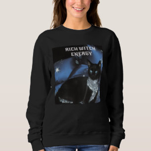 Sweatshirt Chemise Riche en Énergie de Sorcière Chat Noir Sor