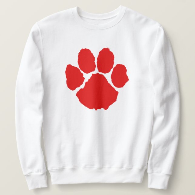 Sweatshirt Chemise Rouge à Patte (Design devant)