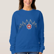 Chemise suisse de raglan des Alpes des femmes