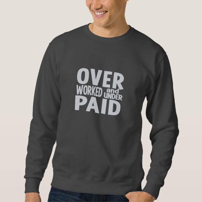 Sweatshirt Chemise surchargée - choisir style et couleur (Devant)