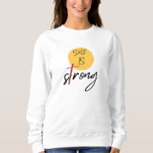 Chemise T-shirt graphique « Elle est forte »