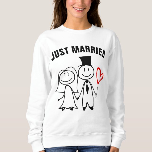 SWEATSHIRT CHEMISE T-SHIRT MARIÉS (Devant)