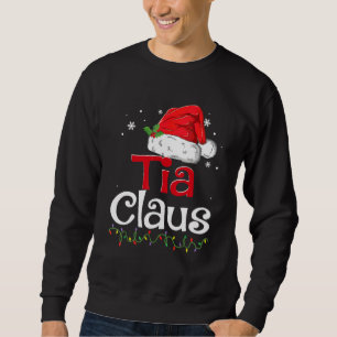Sweatshirt Chemise Tia Claus Pyjama de Noël Famille Assortis