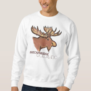 Sweatshirt Chemise unisexe d'orignaux bruns de Breckenridge
