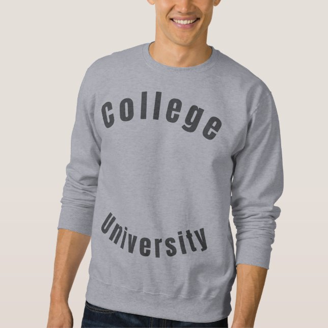 Sweatshirt Chemise universitaire homme (Devant)