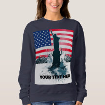 Chemise vintage drapeau américain Liberté