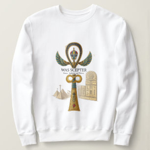 Sweatshirt Chemise Was Scepter – Pouvoir Égyptien Antique Sy