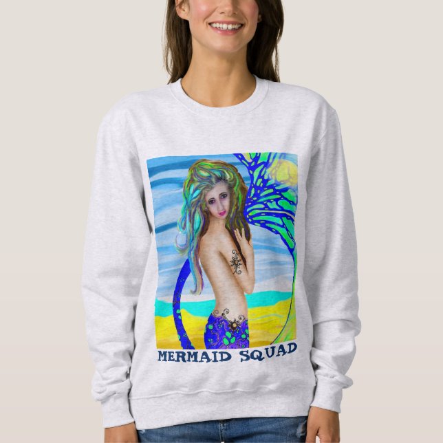 Sweatshirt Chemises artistiques de sirène (Devant)