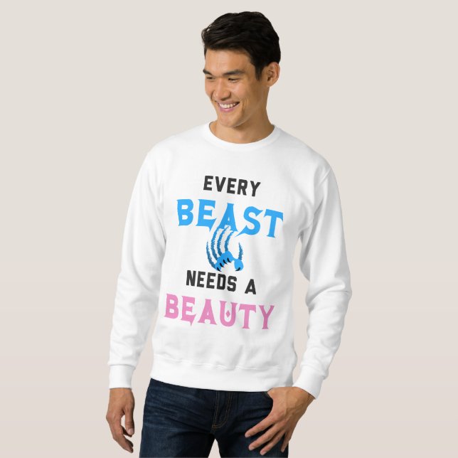 Sweatshirt Chemises Beauté et Bête (Devant entier)
