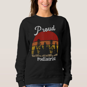 Sweatshirt Chemises drôles de podologue Titres de métier Prof