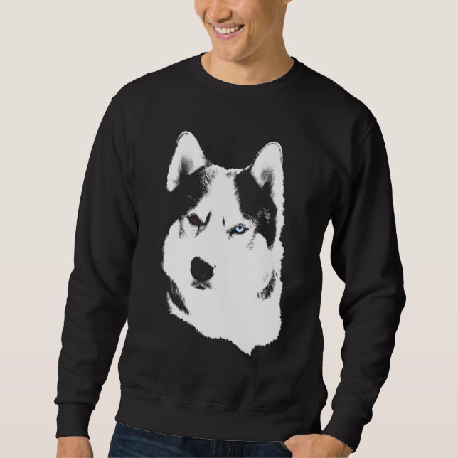 Sweatshirt Chemises enrouées de chien de traîneau de (Devant)