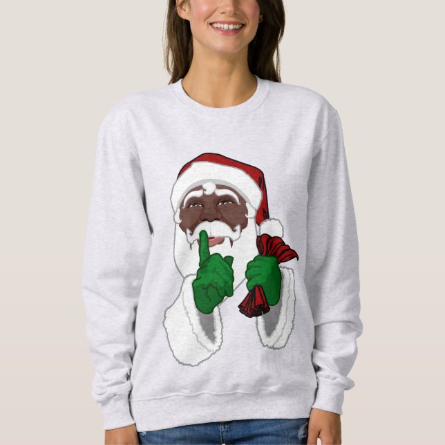 Sweatshirt Chemises père Noël Santa Clé de la clause du Père  (Devant)