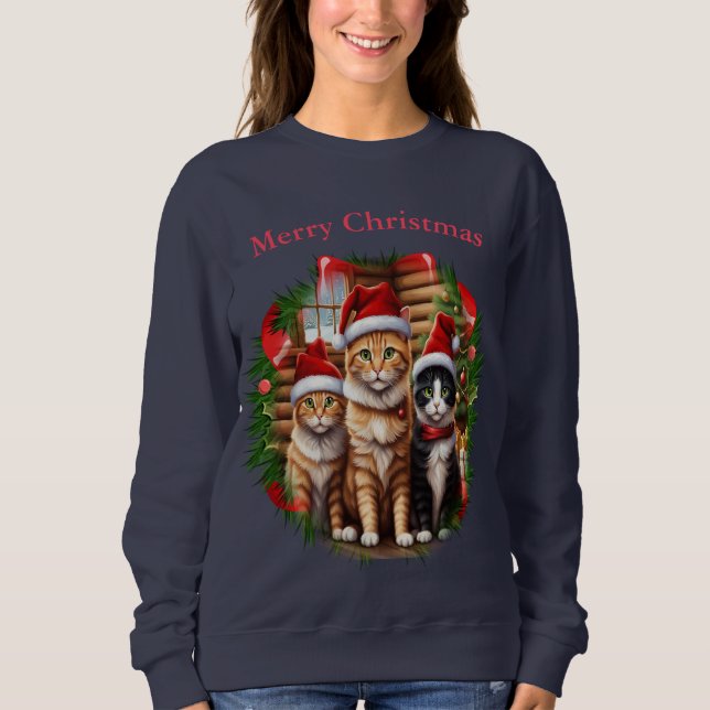 Sweatshirt Chemises pour chats (Devant)