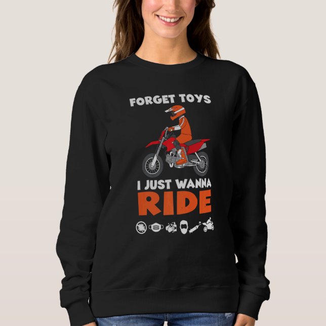 Sweatshirt Chemises T Vélo Pour Hommes Femmes Motocross Plus  (Devant)