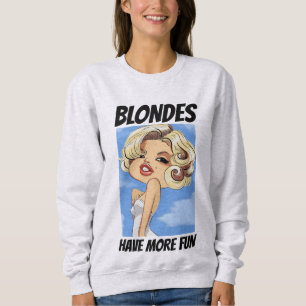 Sweatshirt Chemises Vintage pour Dames, LES BLONDES S'AMUSENT
