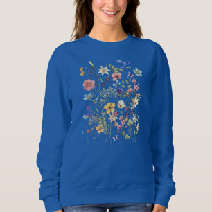 Sweatshirt Chemisier à fleurs pour femme