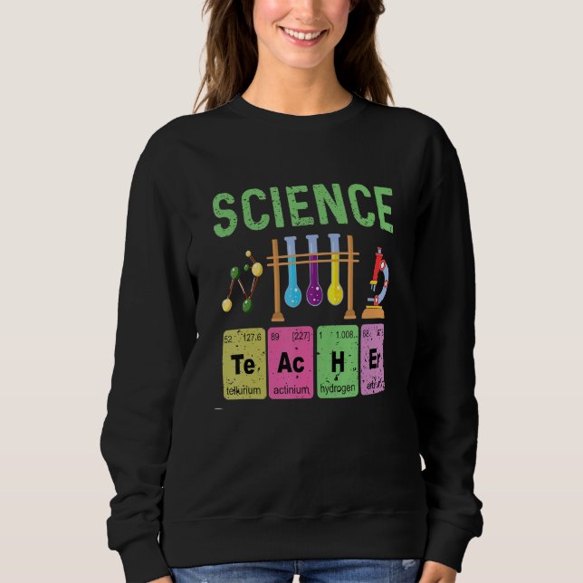 Sweatshirt Chemistry Lab Equipment For Science Teacher (Devant)