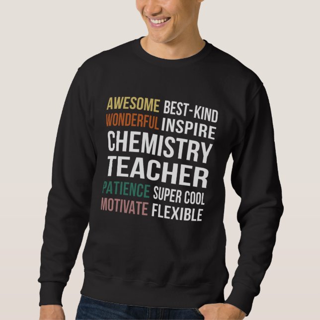 Sweatshirt Chemistry Teacher  Appreciation (Devant)