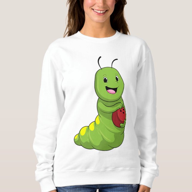 Sweatshirt Chenille au bowling avec boule de bowling (Devant)