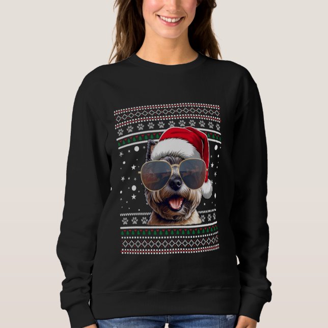Sweatshirt Cher doux X mas Père Noël Bernese Mountain Dog Chr (Devant)