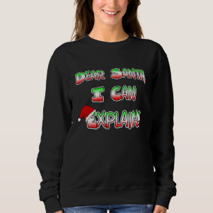 Sweatshirt Cher Père Noël, je peux expliquer l'Humour de Noël