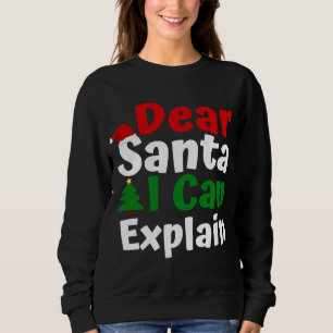 Sweatshirt Cher Père Noël, je peux expliquer Noël