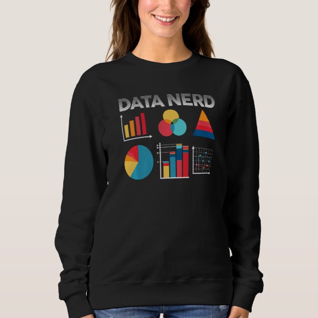 Sweatshirt Chercheur analyste de données scientifique Données (Devant)