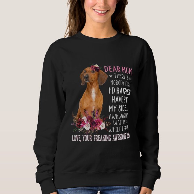 Sweatshirt Chère maman Mama Propriétaire du chien Joyeuse fêt (Devant)