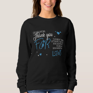 Sweatshirt Chère maman pour l'amour m'apprendre à nager Fête 