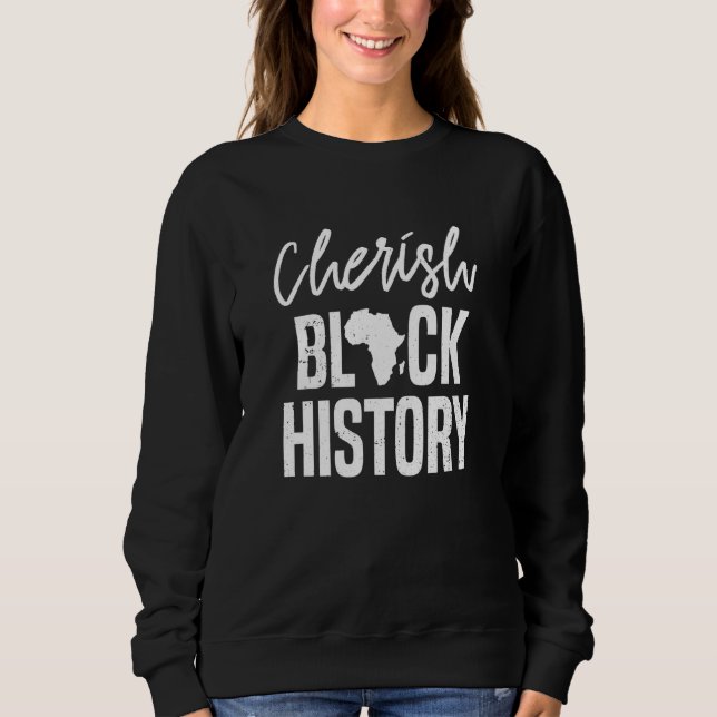 Sweatshirt Cherish Black Histoire Vêtements Hommes Femmes Afr (Devant)