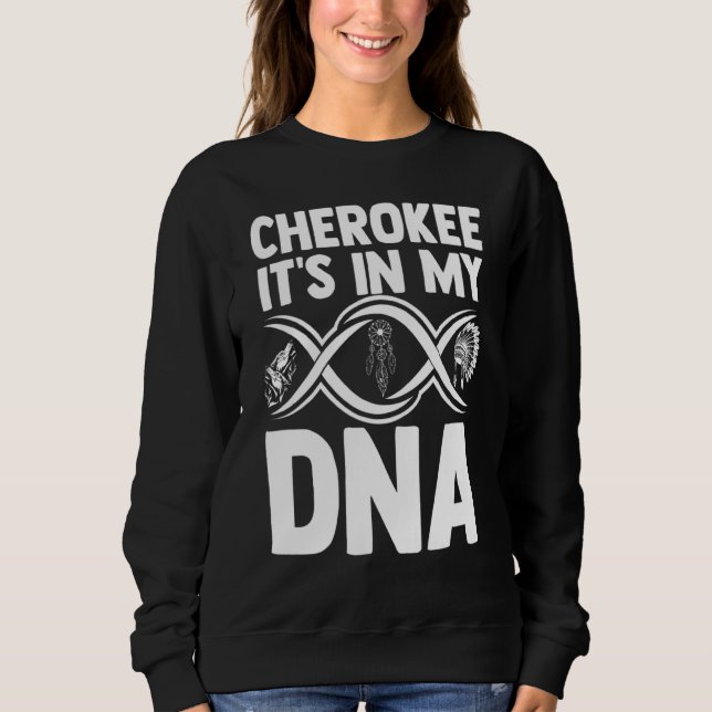 Sweatshirt Cherokeedna Amérindien Head (Devant)
